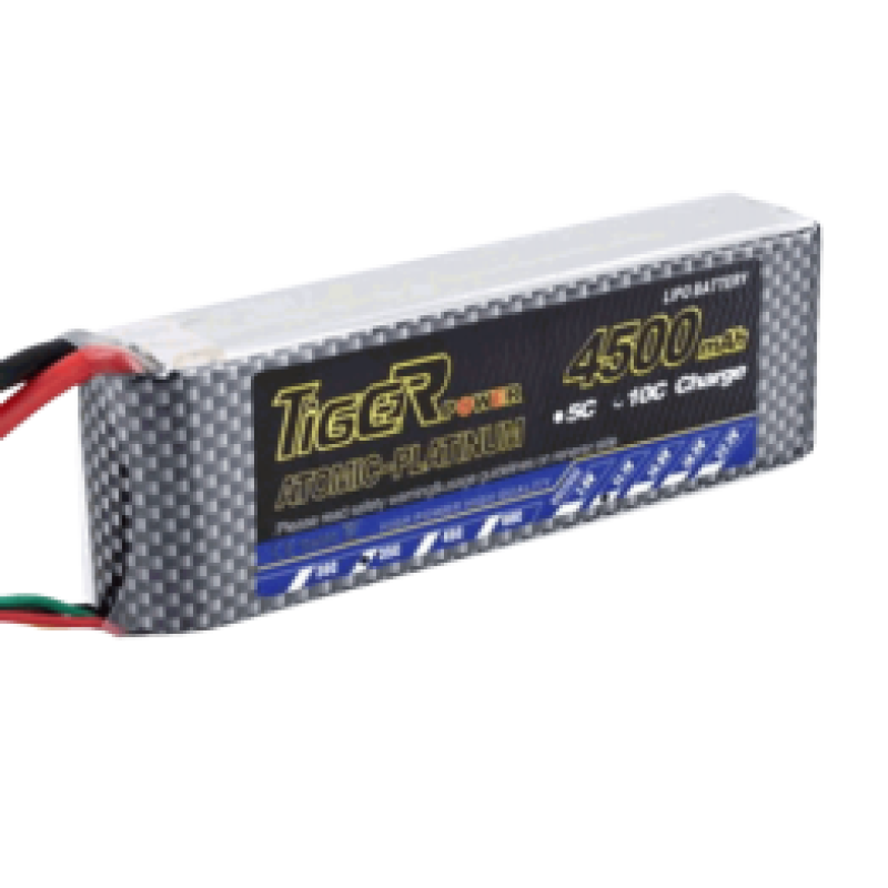 11.1V 4500mAh 3S 30C Li-Po Battery (Tiger)