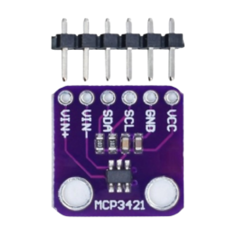 MCP3421 I2C Delta-Sigma ADC Evaluation Module