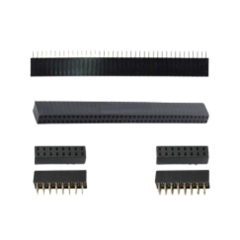 2.54mm Female Pin Header Black Color