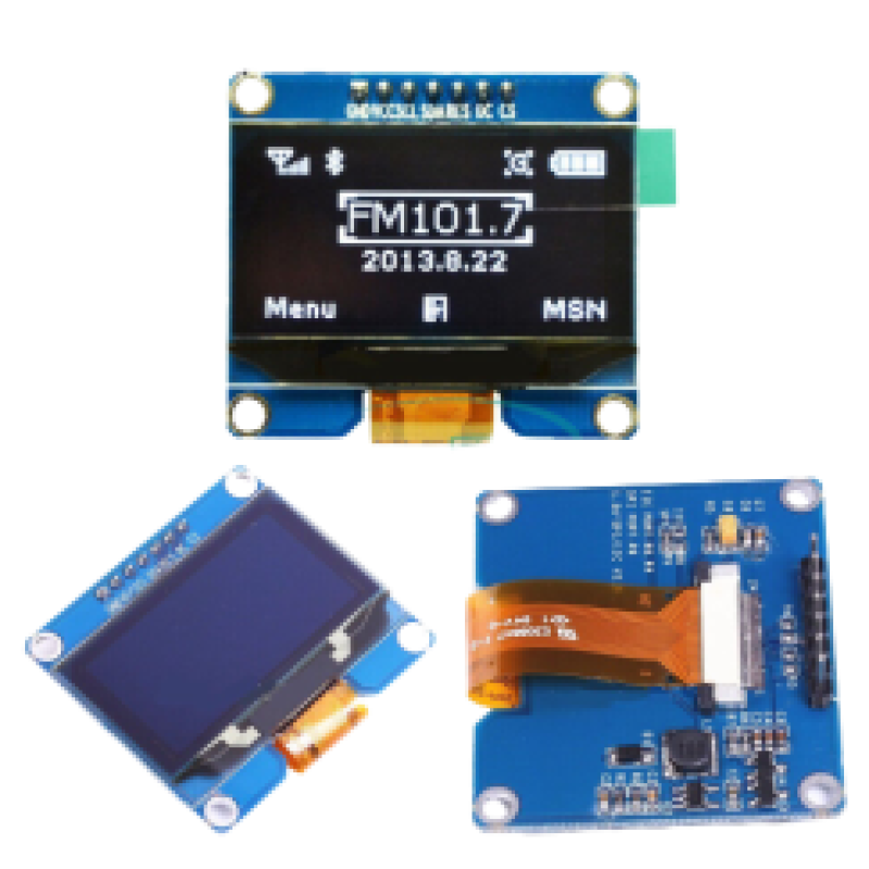 7-Pins SPI Oled Display Module White Color