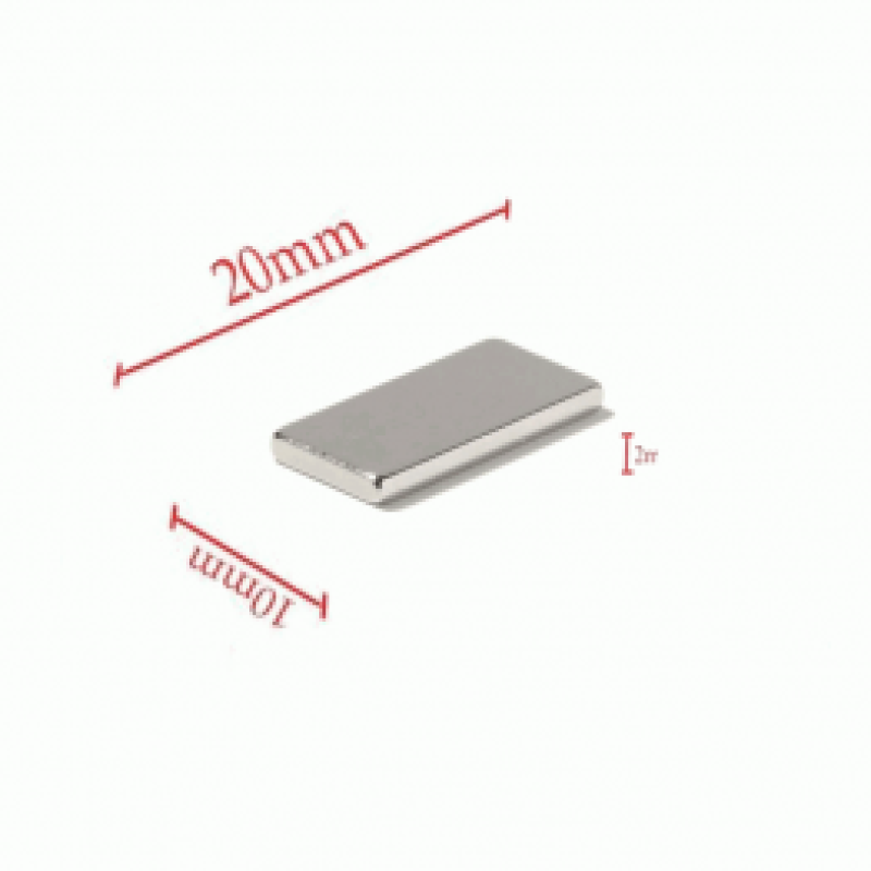 20*10*2 mm Neodymium Magnet