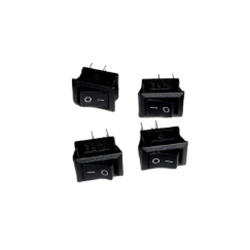 KDC1 2Pin 6A/250V Black Color Mini Rocker Switch